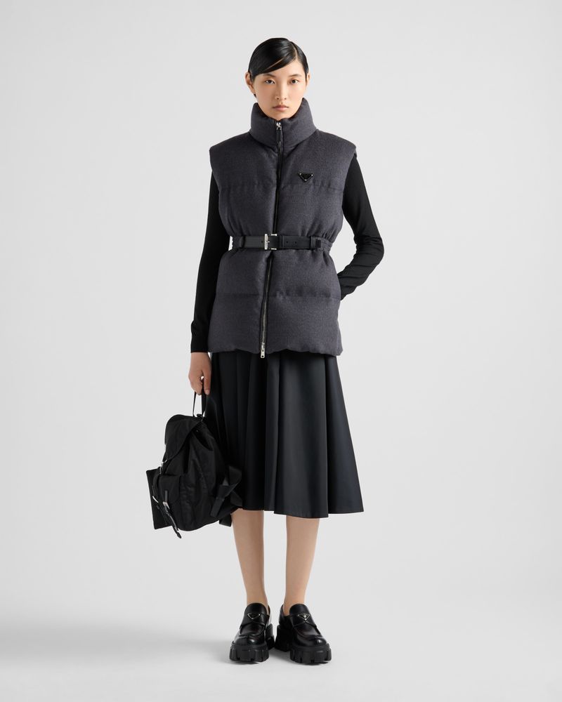 Prada Flannel Down Vest