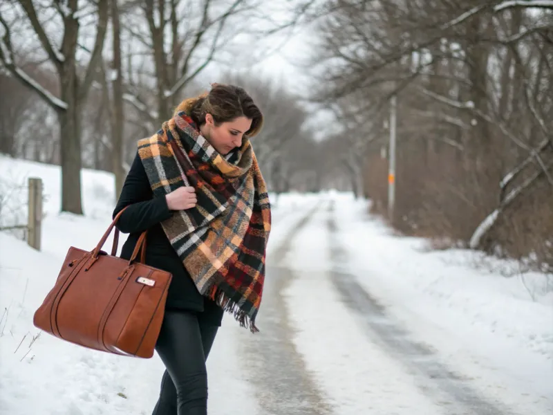 Add a Statement Scarf or Leather Accessories