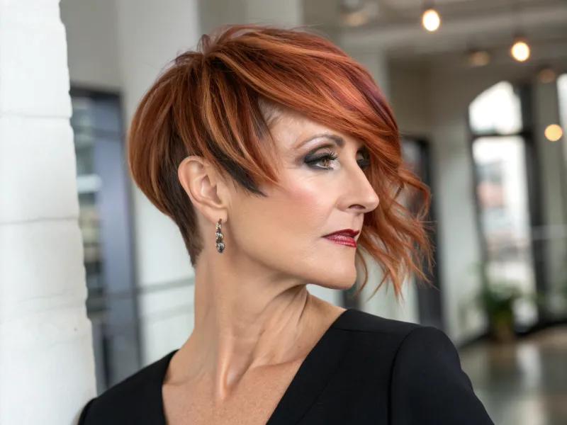 Asymmetrical Cut with One Side Longer