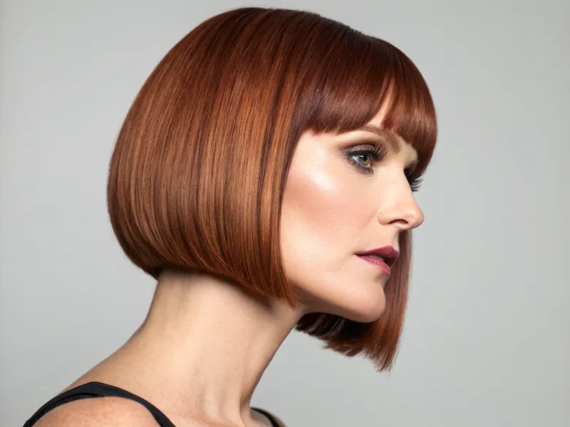 Blunt Bob at Chin Length