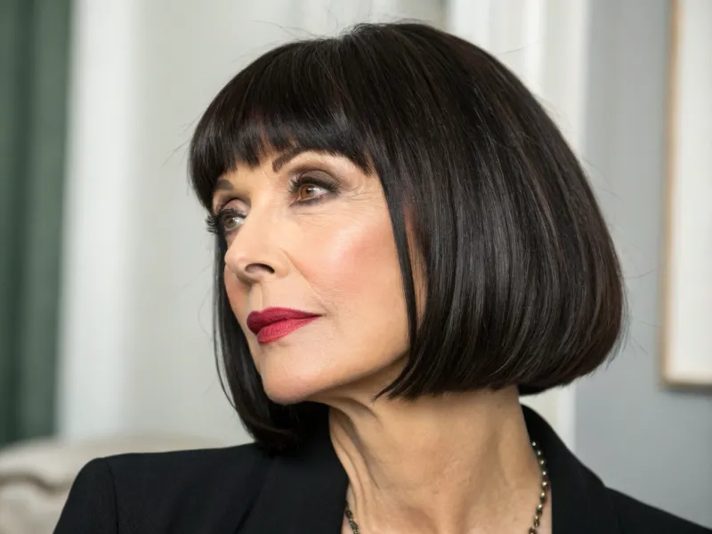 Blunt Cut with Bangs