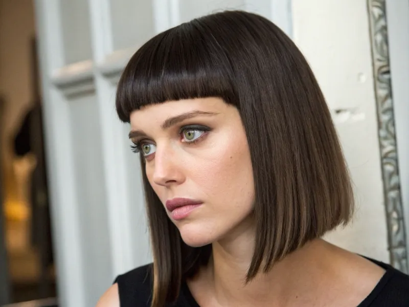 Blunt, Straight-Across Bangs