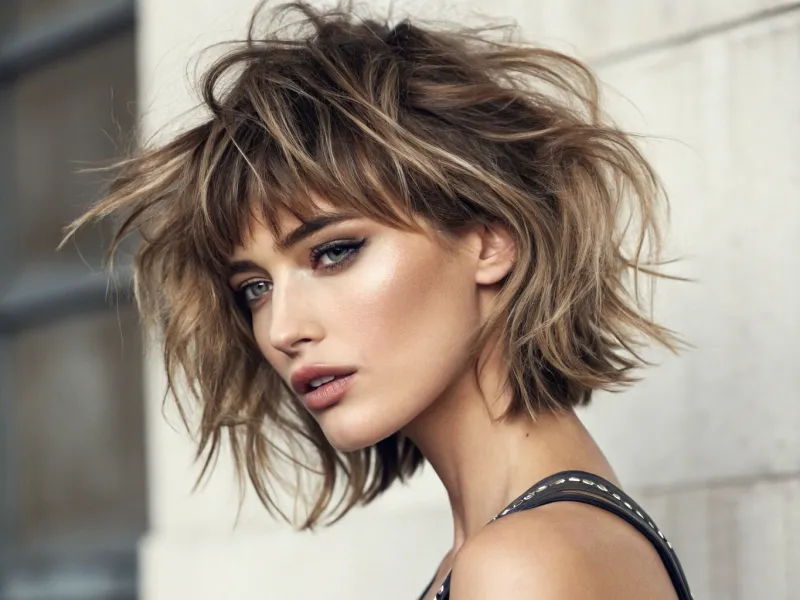 Bottleneck Bangs + Shag