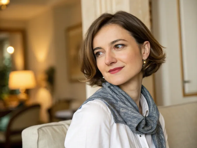 Chin-Length Cut with Tucked Ears