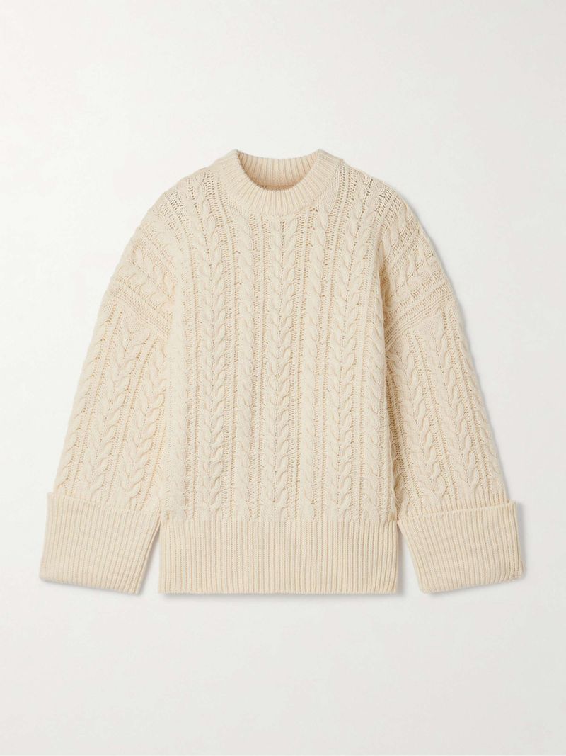 Chunky Wool Crewneck Knit