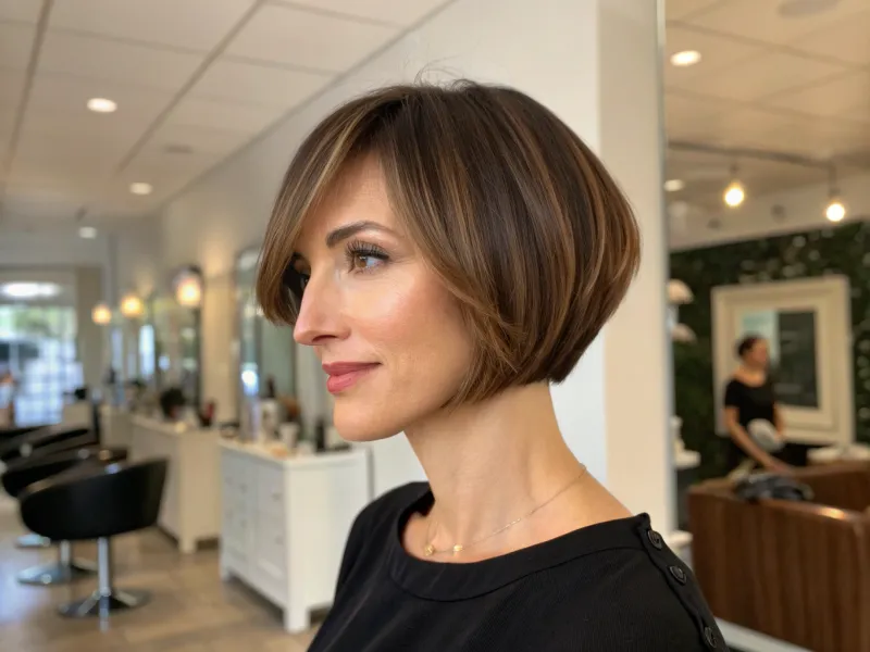 Classic Side-Swept Bangs