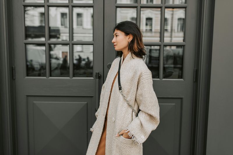 Collarless Minimalist Coat