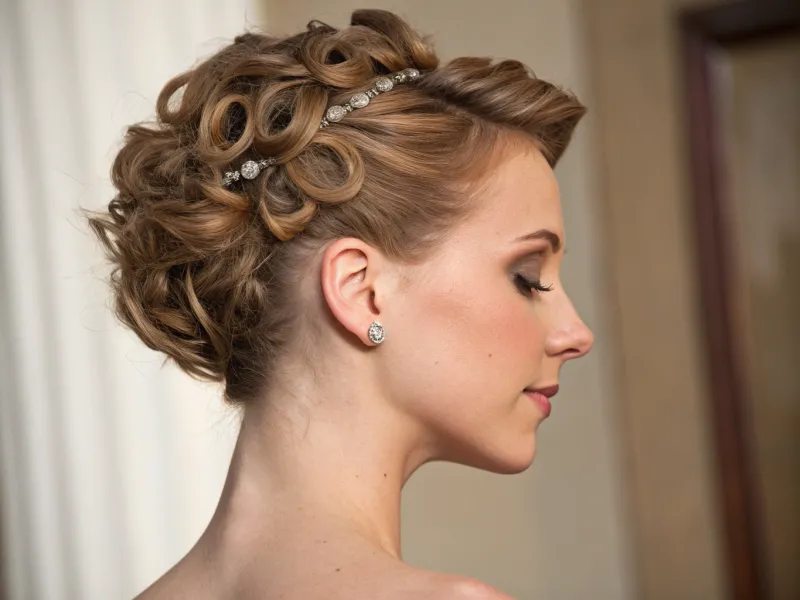 Curly Fake-Updo (Pinned Curls)