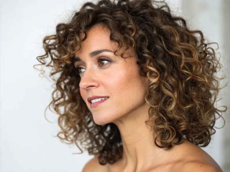 Curly/Wavy Shoulder Cut