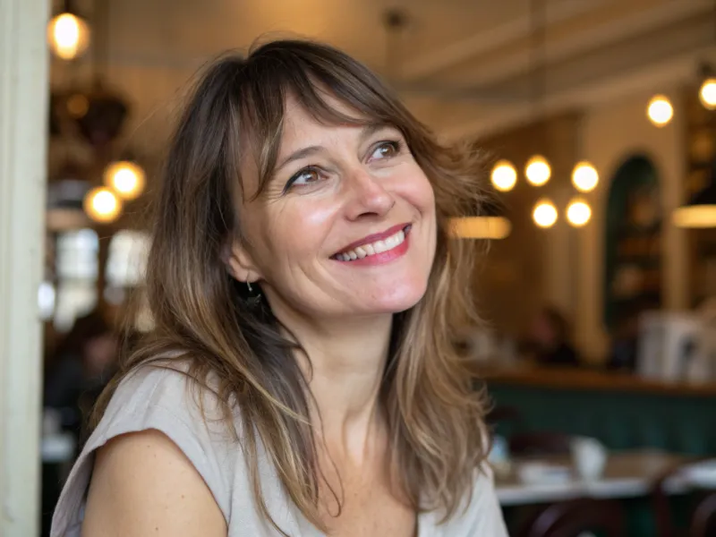 Curtain Bangs with Mid-Length Hair