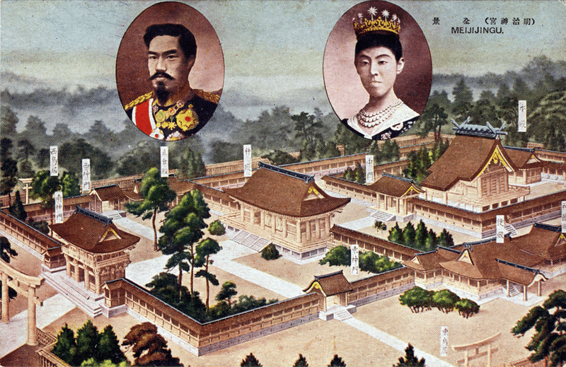 Emperor Meiji and Empress Shoken of Japan