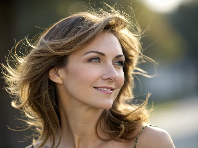 Feathered Ends on Medium Hair