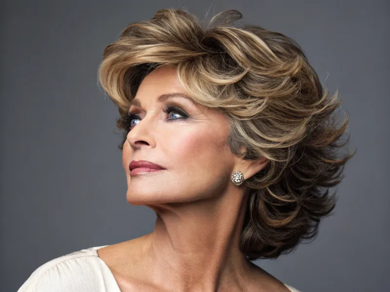 Feathered Layers with Volume at Crown