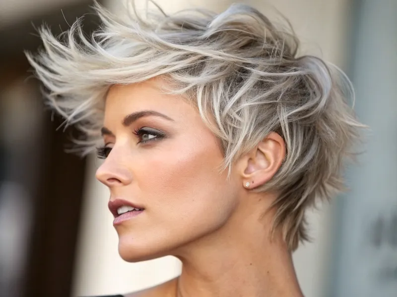 Feathered Pixie with Wispy Texture