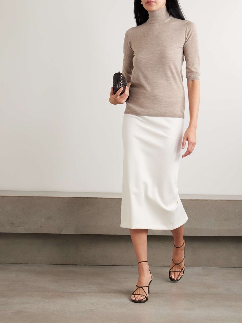 Fine Knit Mock Neck Top