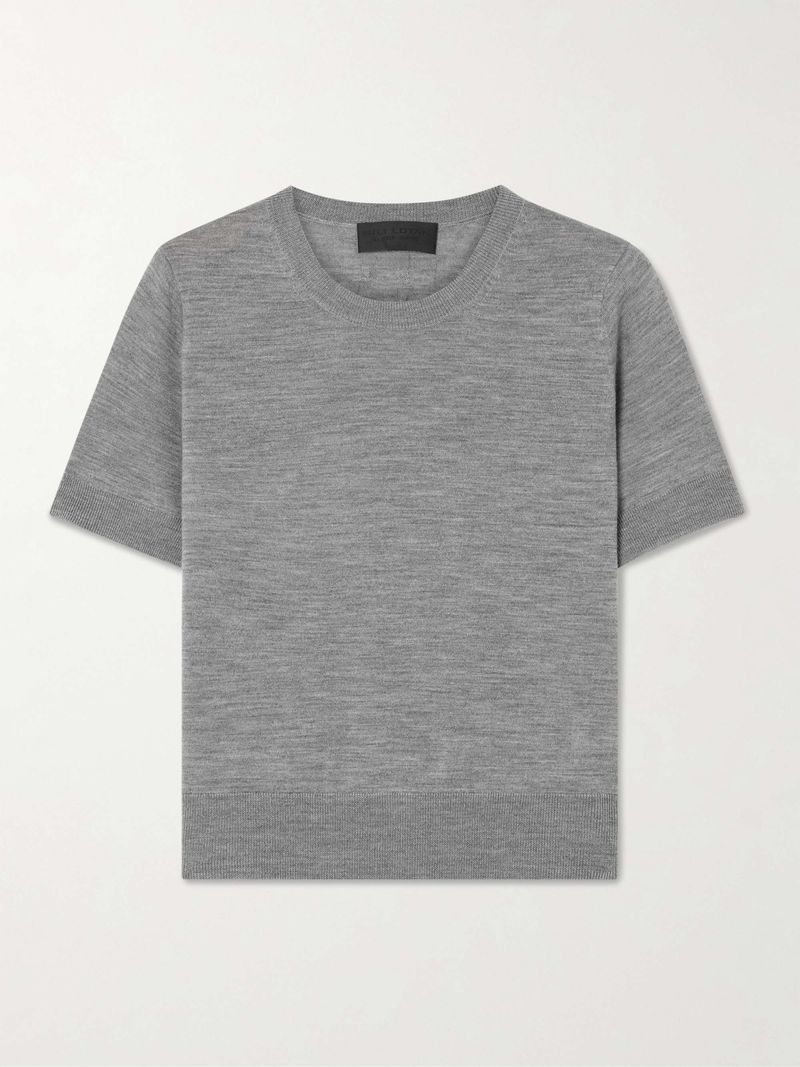 Fine Ribbed Merino Wool Top