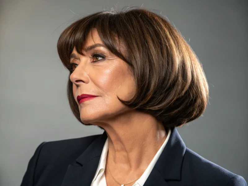 Graduated Bob with Side Part