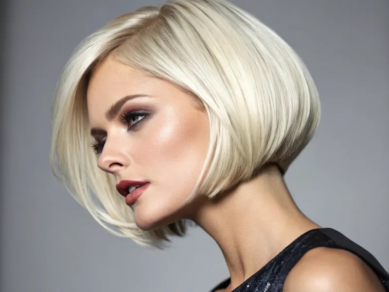 Graduated Bob with Volume at Crown