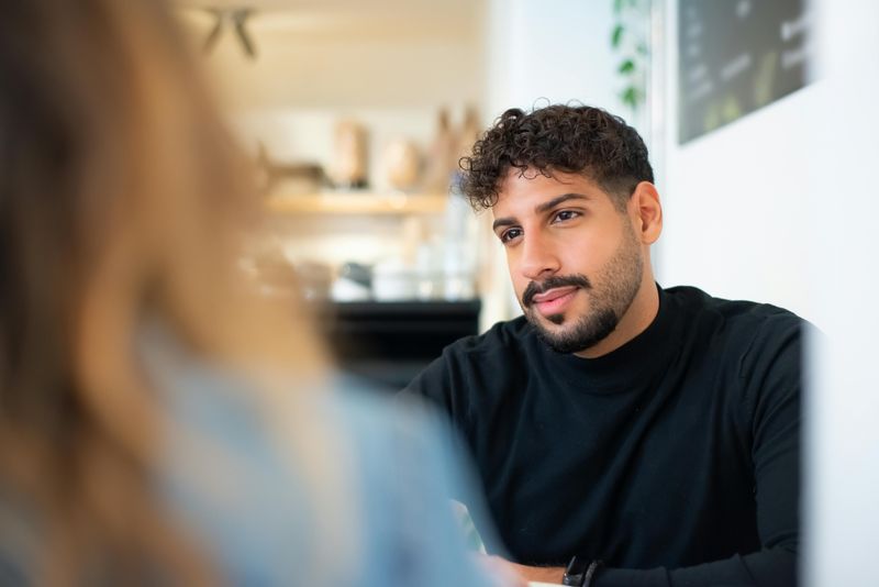 He Listens Without Needing to Dominate the Conversation