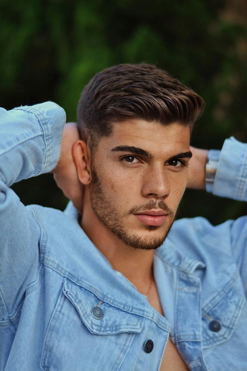 He Maintains Eye Contact Without Staring