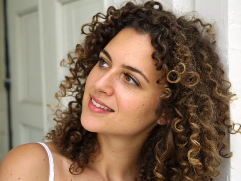 Horizontal Curls at Face Level