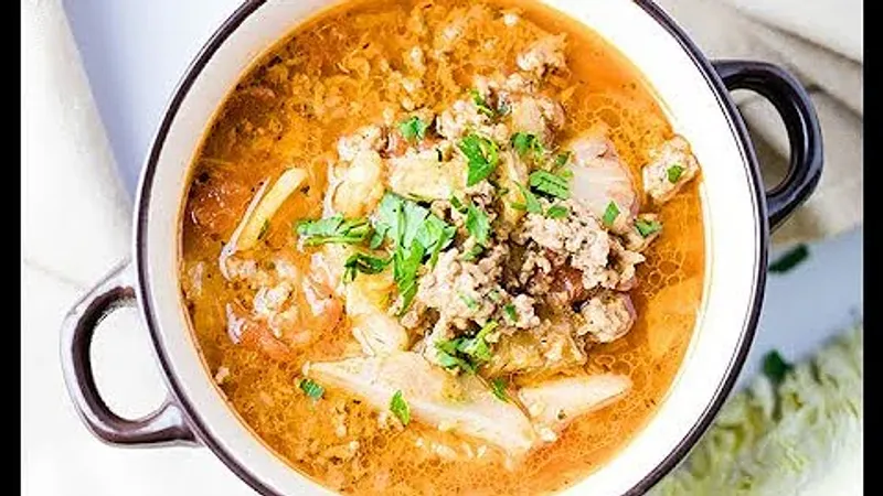 Keto Cabbage Roll Soup
