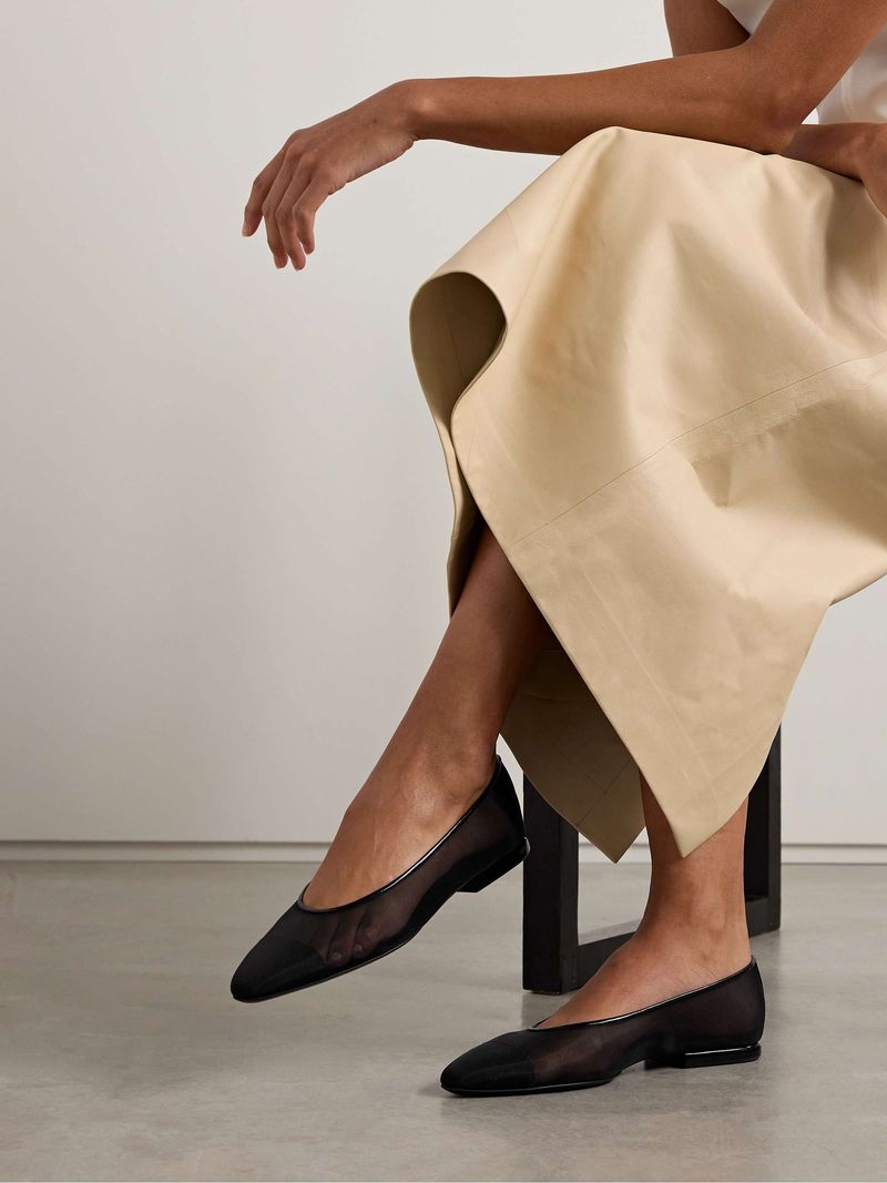 Leather Ballet Flats or Pointed-Toe Flats