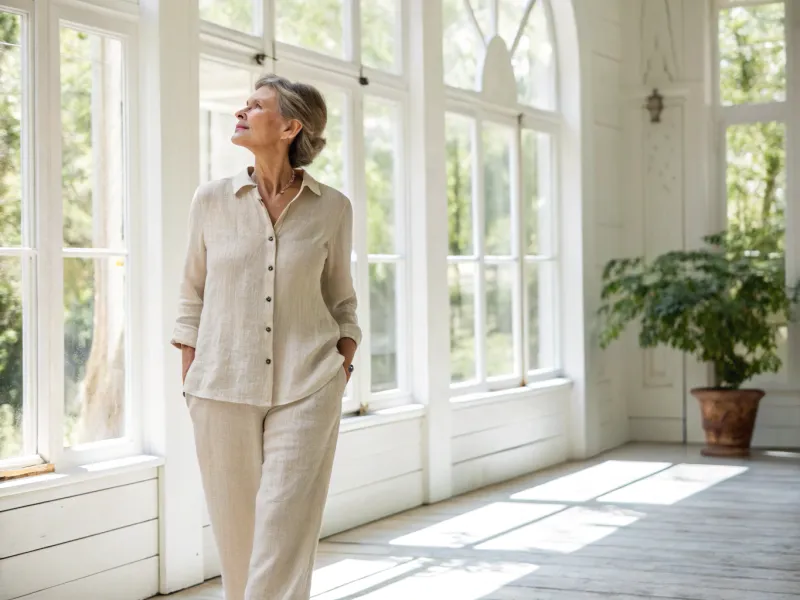 Linen Button-Down + Linen Pants