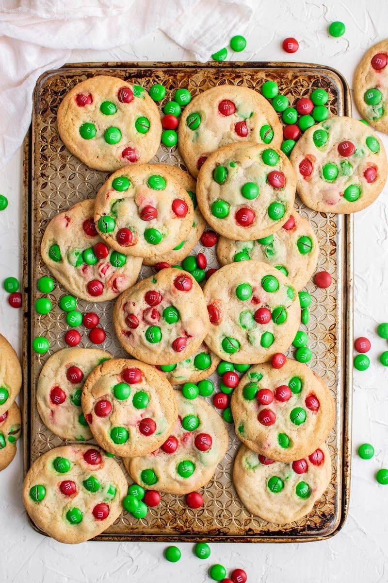M&M Christmas Cookies