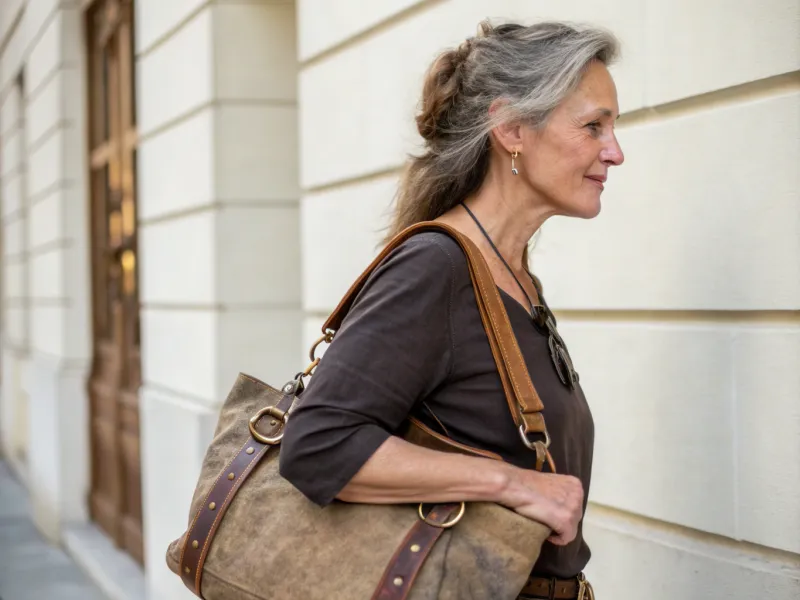 Old Bags With Cracking Straps