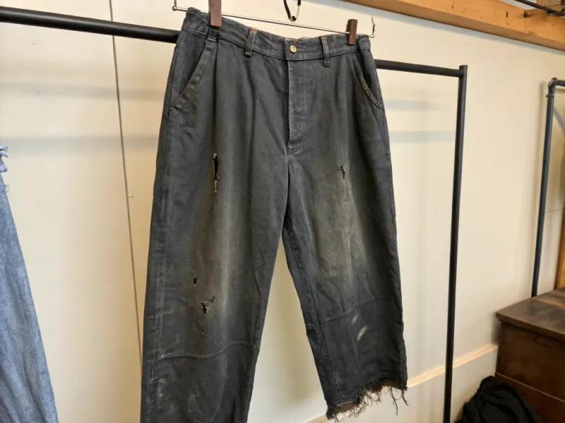 Old Black Pants That Have Faded to Gray