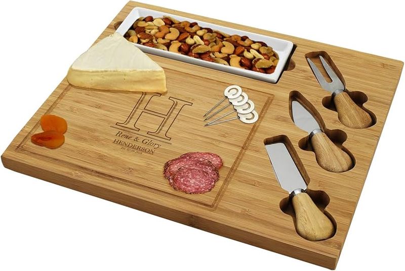 Personalized Bamboo Utensil or Cutting Board Set
