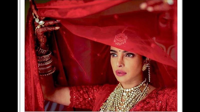 Priyanka Chopra's Red Lehenga