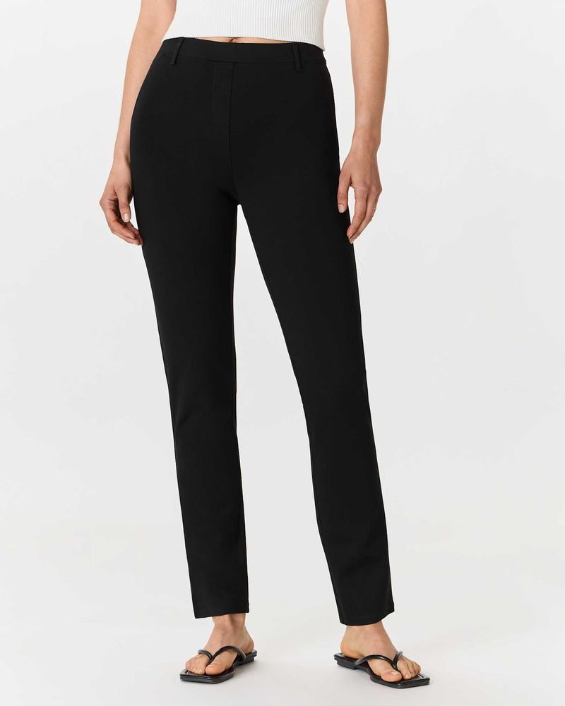 Quince Ultra-Stretch Ponte Straight-Leg Pants