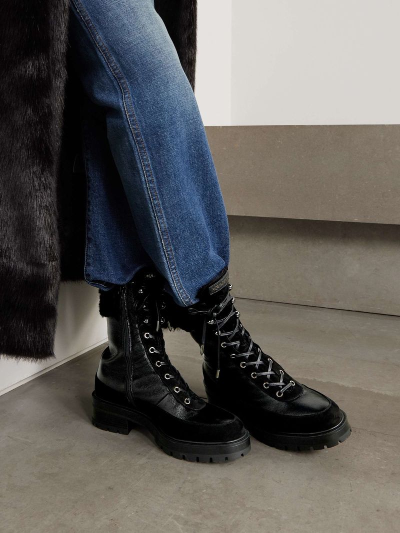 Ripped Jeans with Combat Boots