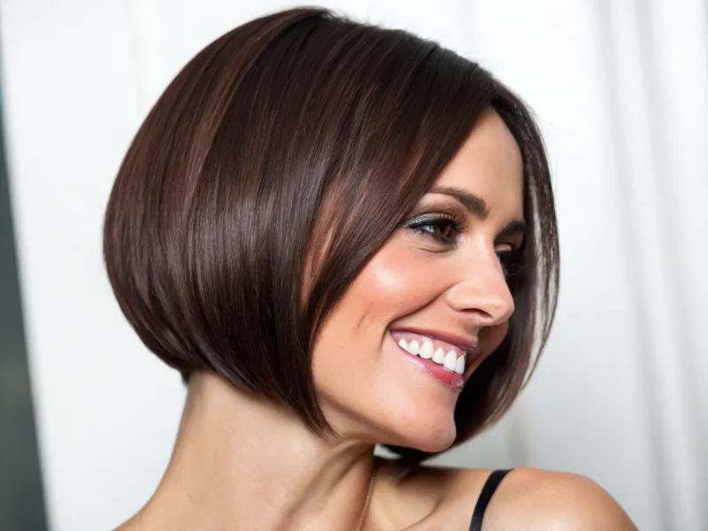 Rounded Bob with Inward Curve