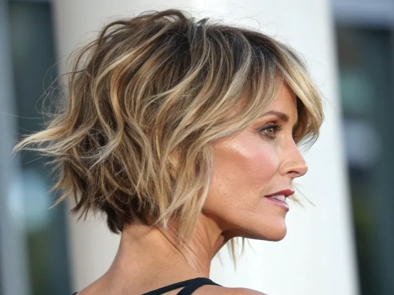 Shaggy Bob with Choppy Layers