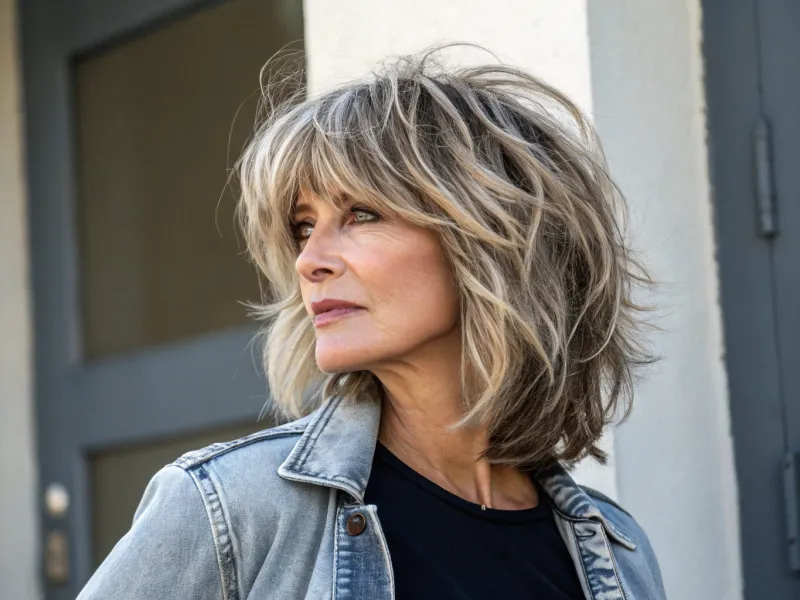 Shaggy Layers with Bangs