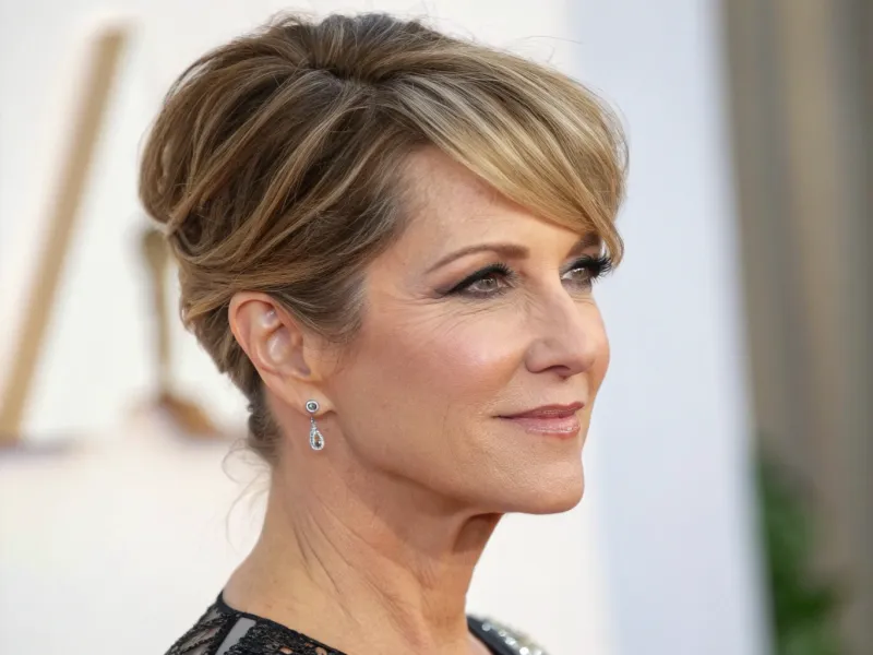 Side-Swept Long Pixie