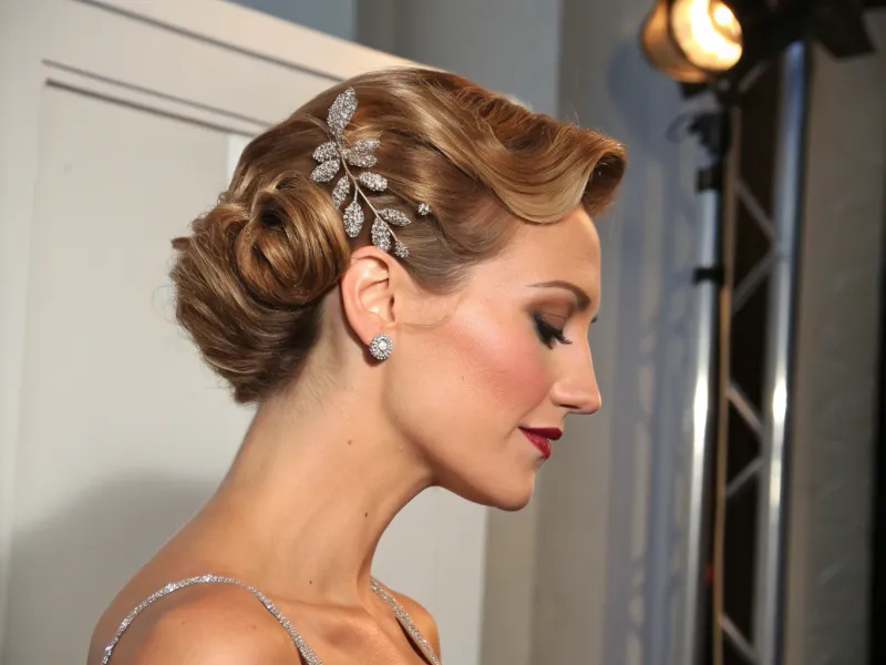 Side-Swept Pin-Up Twist