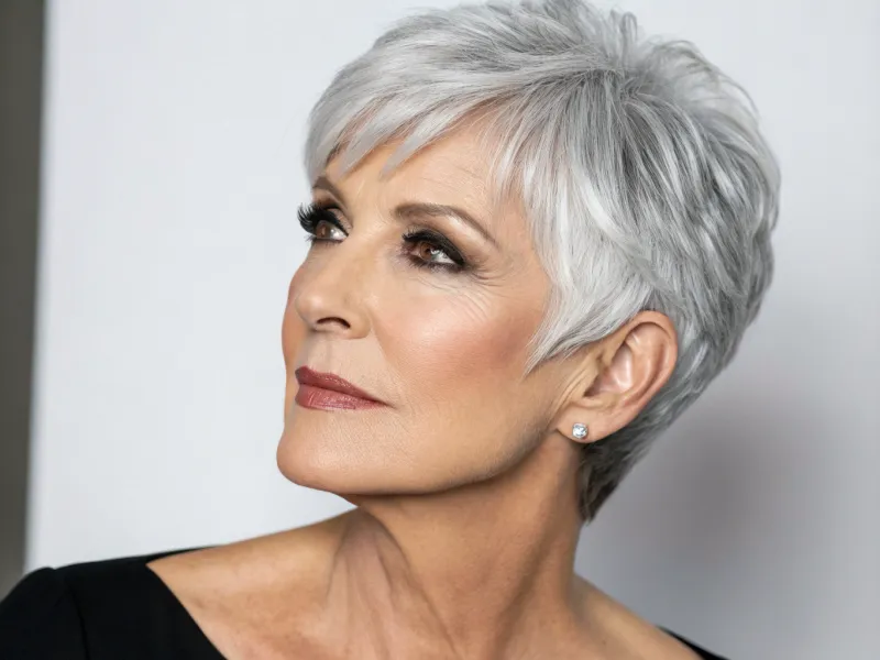 Sleek Silver Pixie