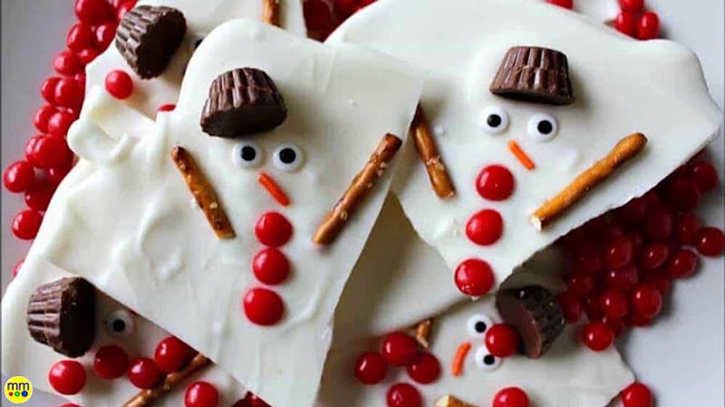 Snowman Christmas Bark