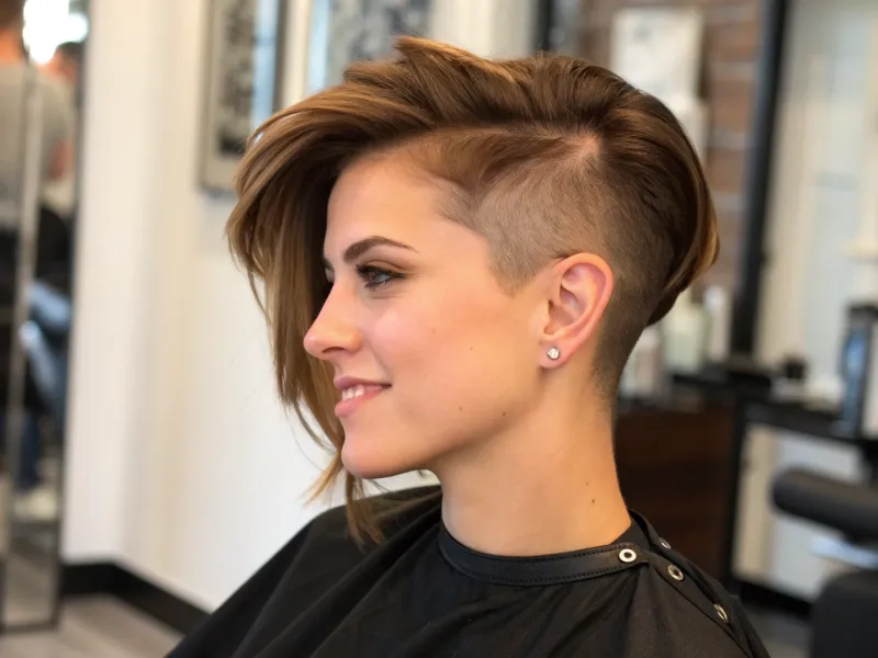 Soft Undercut with Long Top Layers