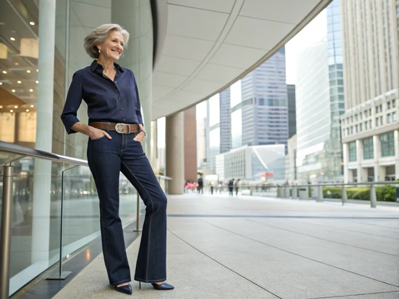 Straight Leg Dark Denim