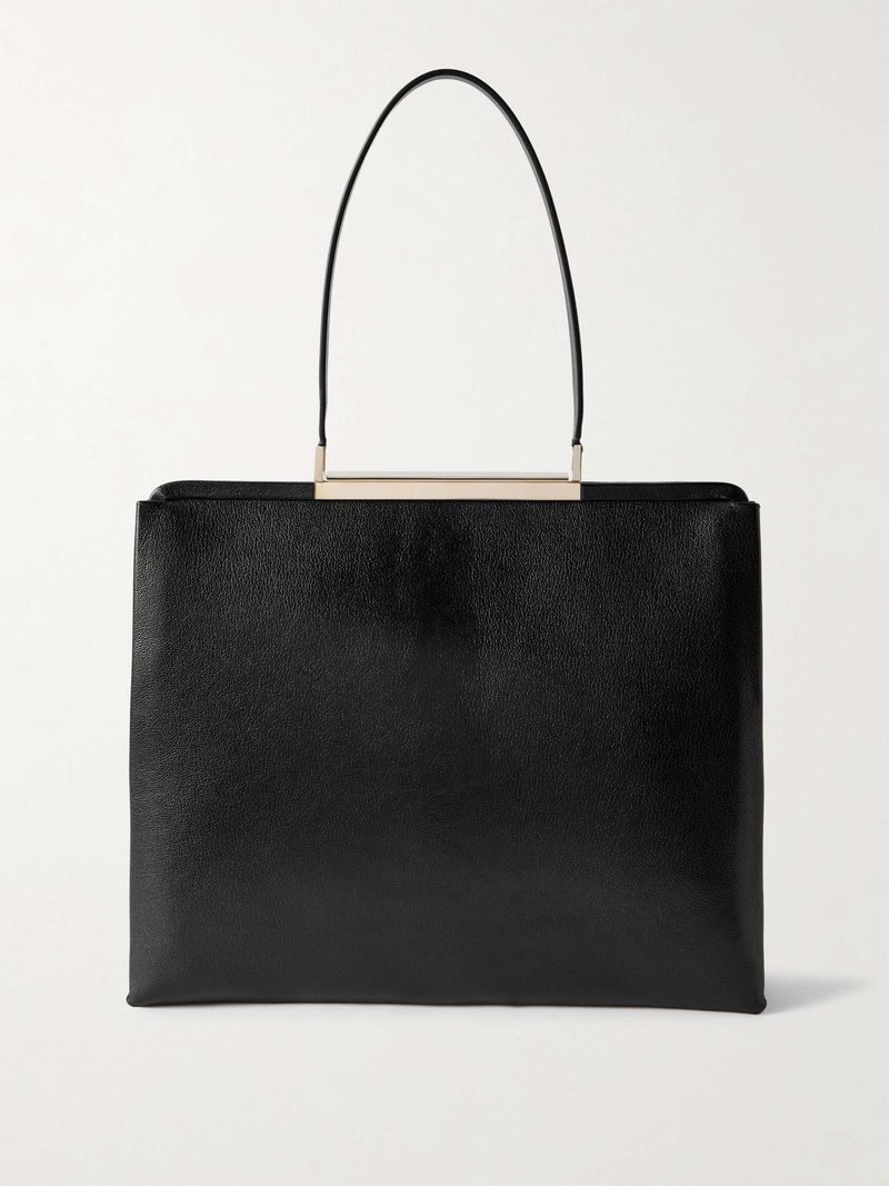 Structured Leather Tote or Shoulder Bag