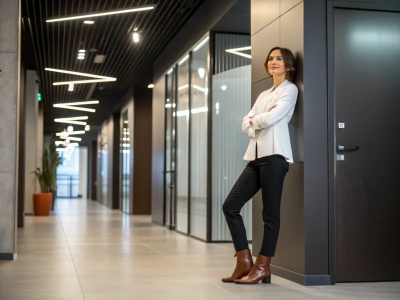 Tailored Top + Ankle Pants + Ankle Boots