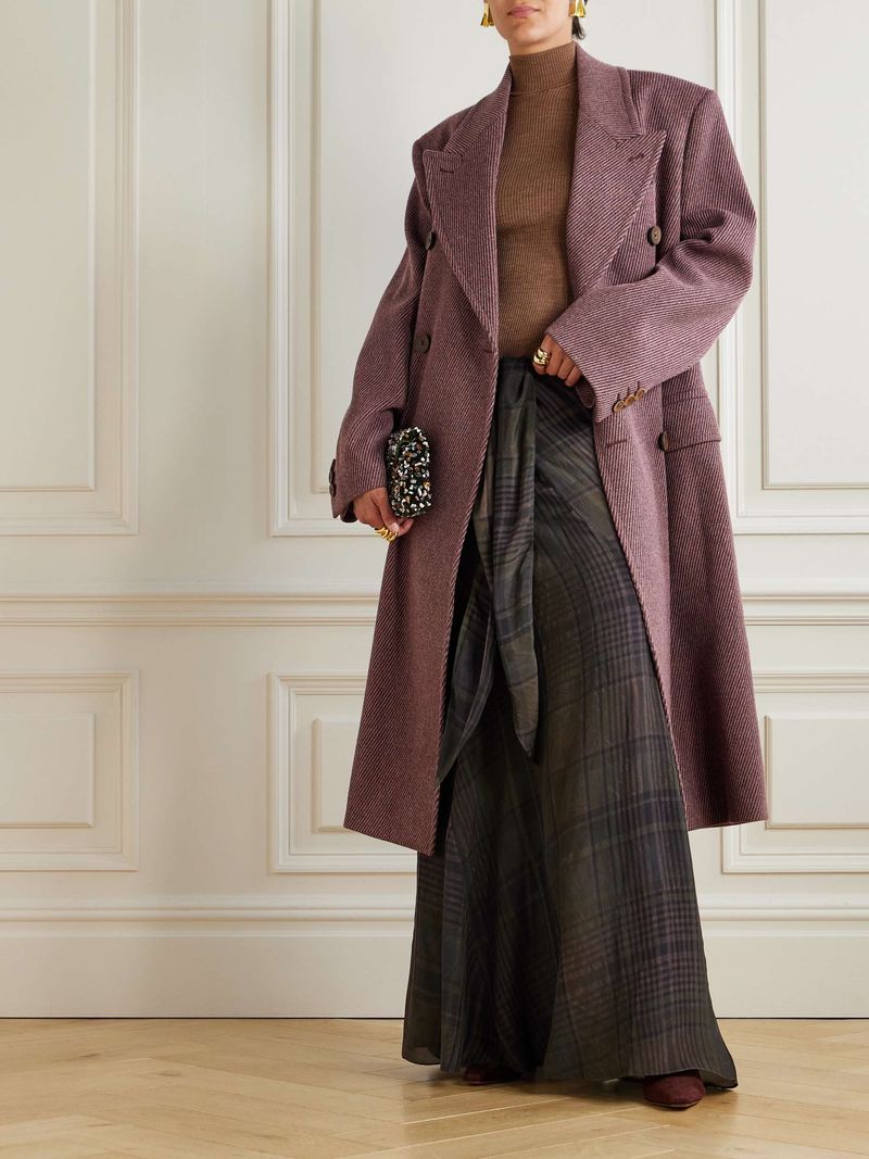 Tailored Wool Wrap Coats