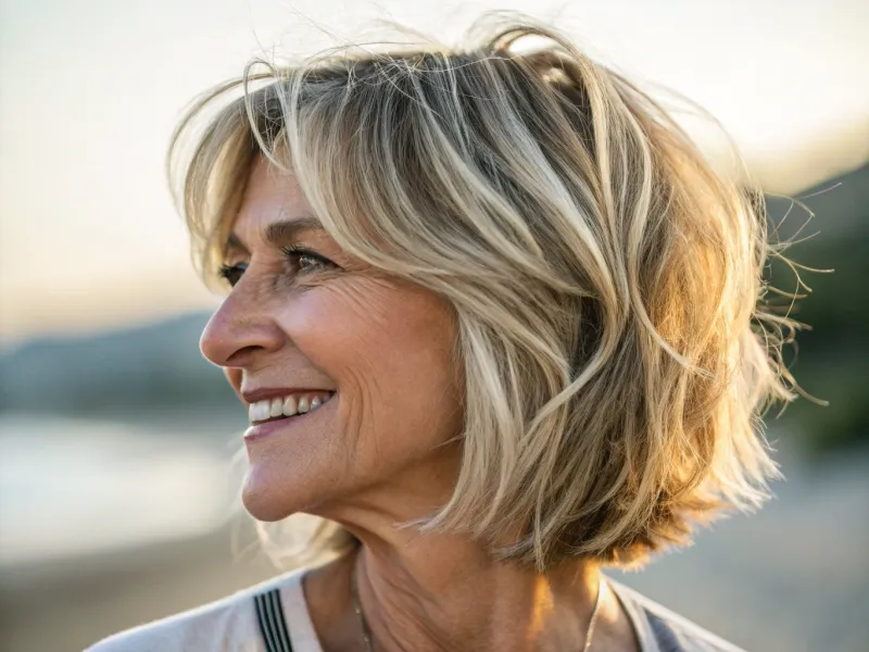 Textured Bob with Layers