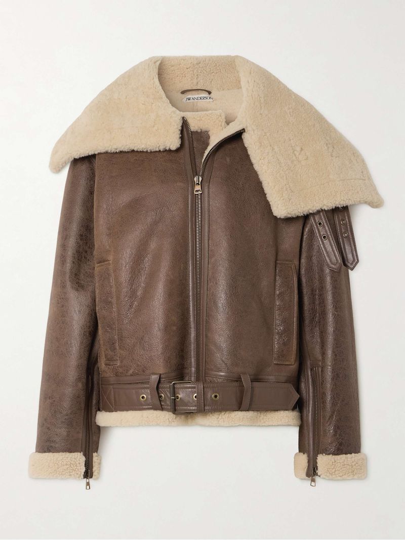 The Row – Oversized Shearling Jacket