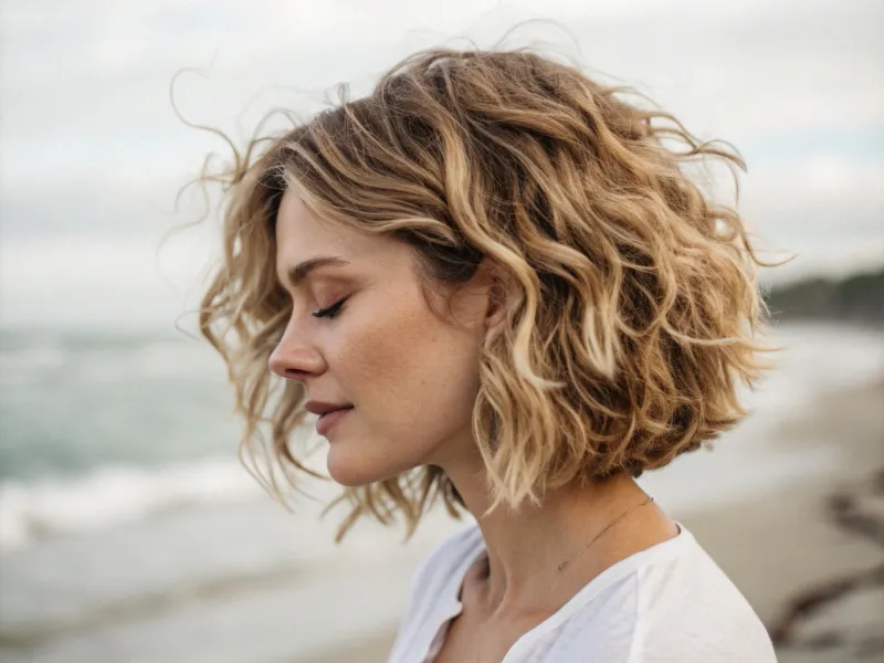 The Textured Wavy Bob